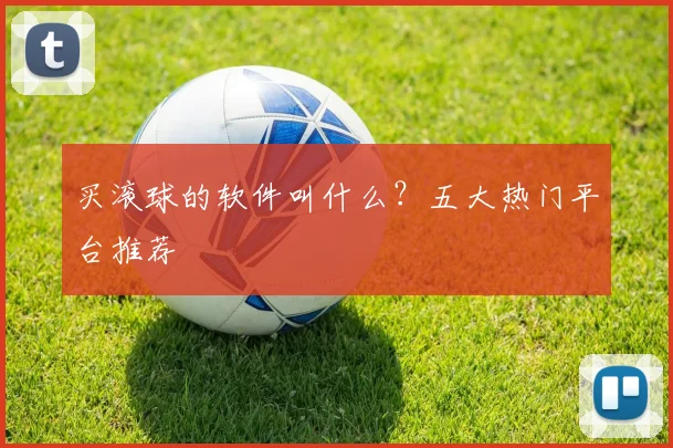 买滚球的软件叫什么？五大热门平台推荐